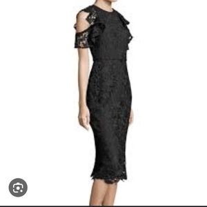 Shoshanna Midnight Cold Shoulder dress